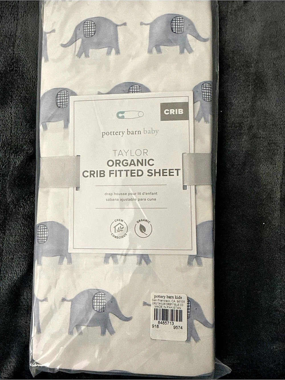 Pottery Barn Taylor Organic Crib Fitted Sheet